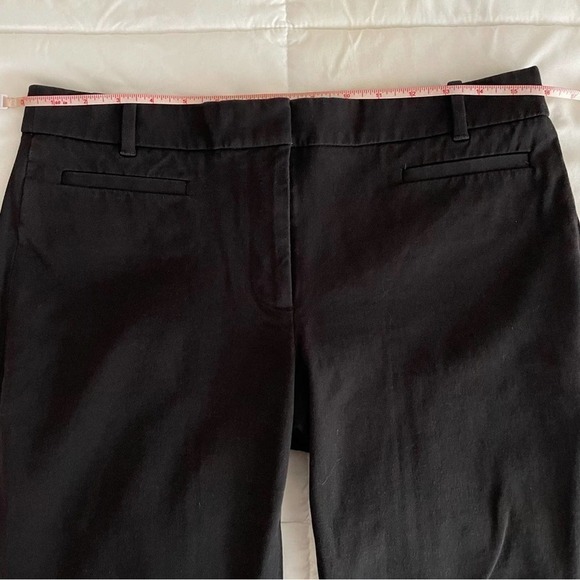J. Crew Factory Black Stretch Rear Pleat Dress Pants Size 8 - Picture 9 of 12